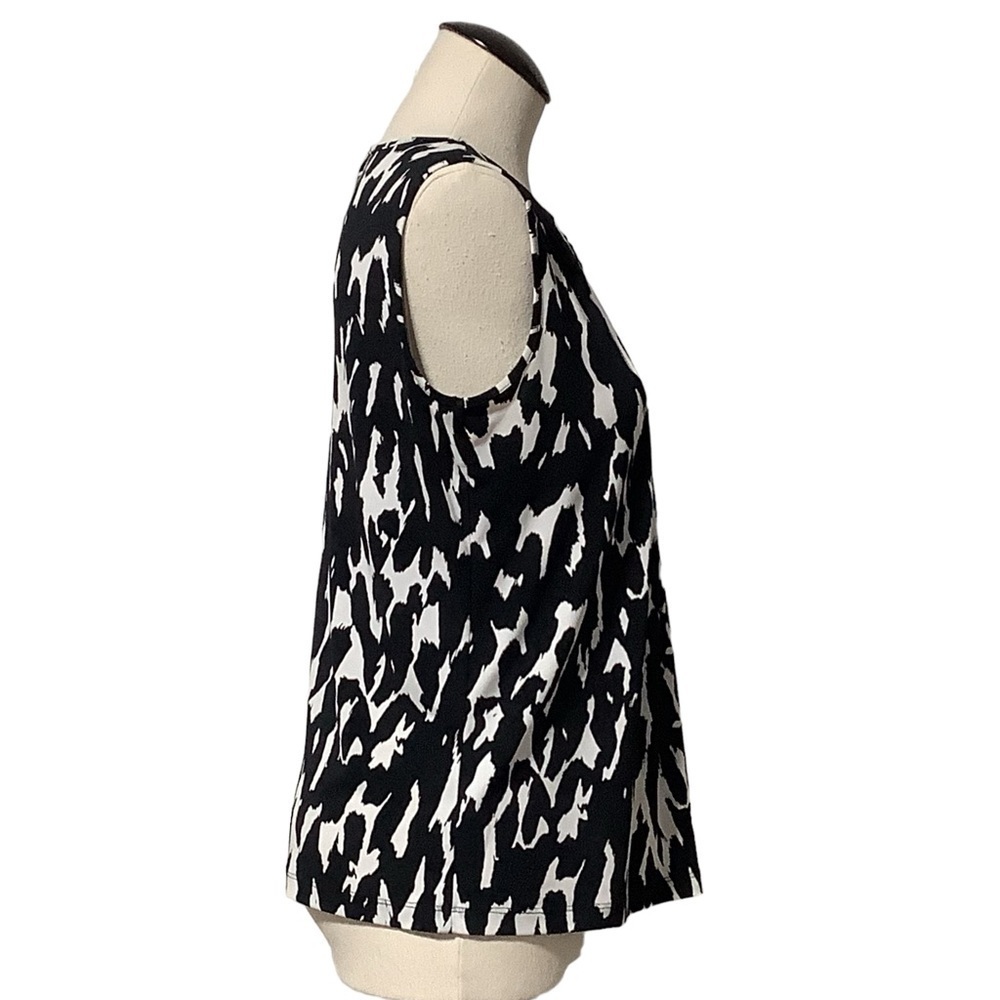 CALVIN KLEIN Pleated Neck Sleeveless Top - Size S - Picture 6 of 11